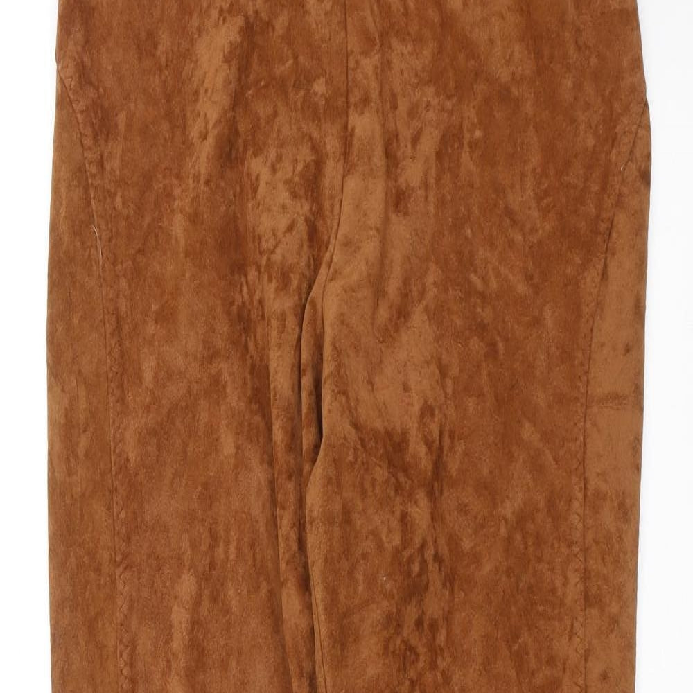 st michael Womens Brown   Trousers  Size 14 L26 in - stirrups