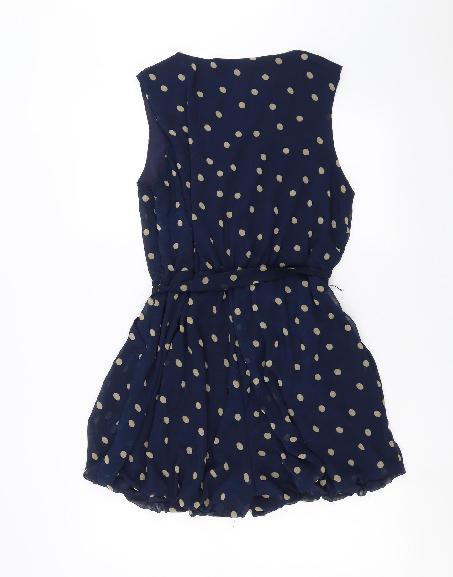 Apricot Womens Blue Polka Dot  Playsuit One-Piece Size L