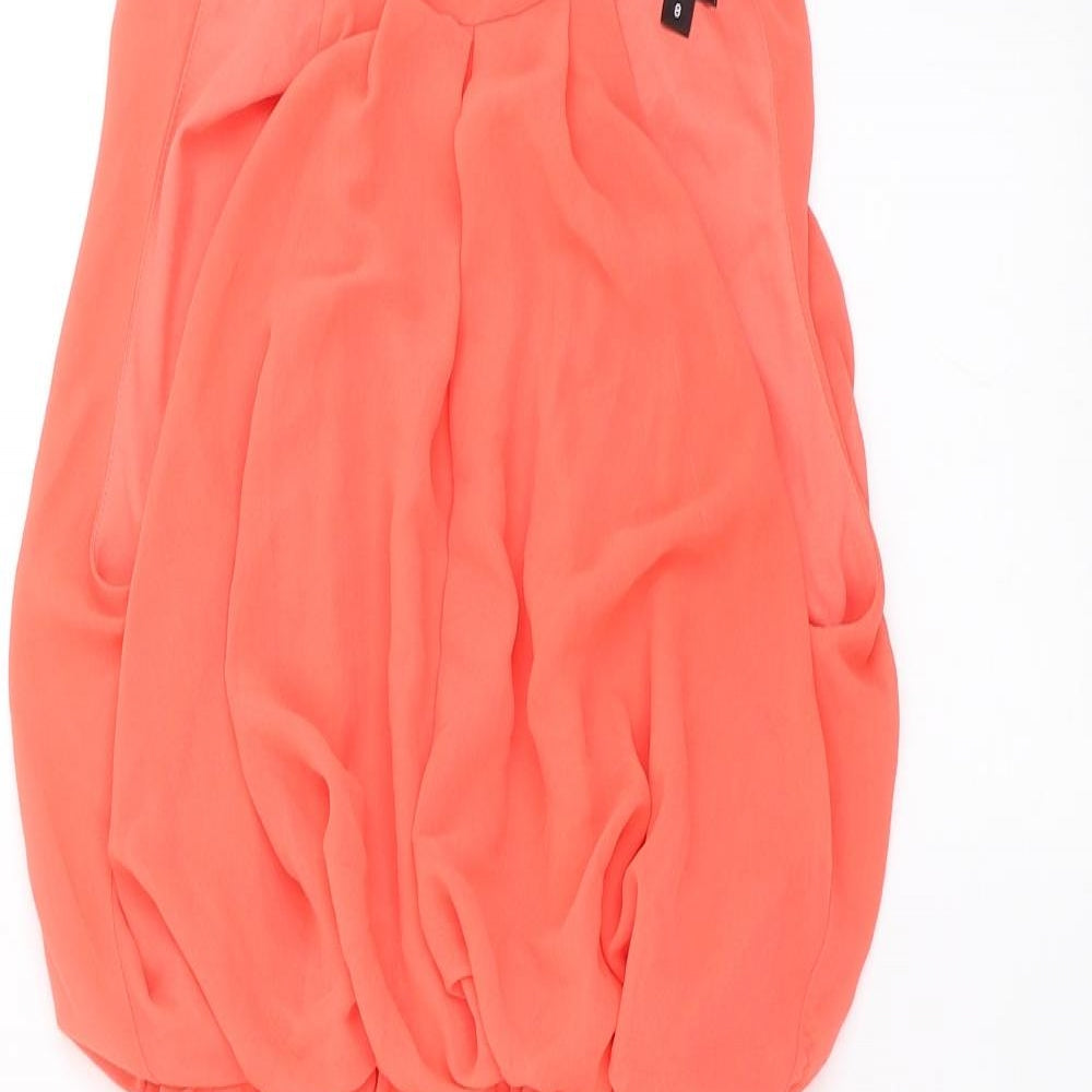 ASOS Womens Orange   Fit & Flare  Size 8