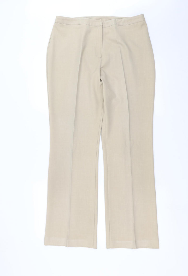 BHS Womens Beige   Trousers  Size 16 L30 in
