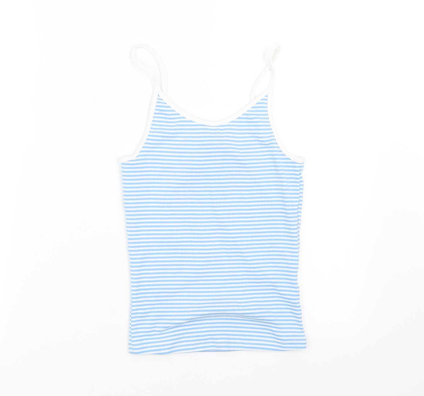 New Look Womens Blue Striped  Camisole T-Shirt Size 8