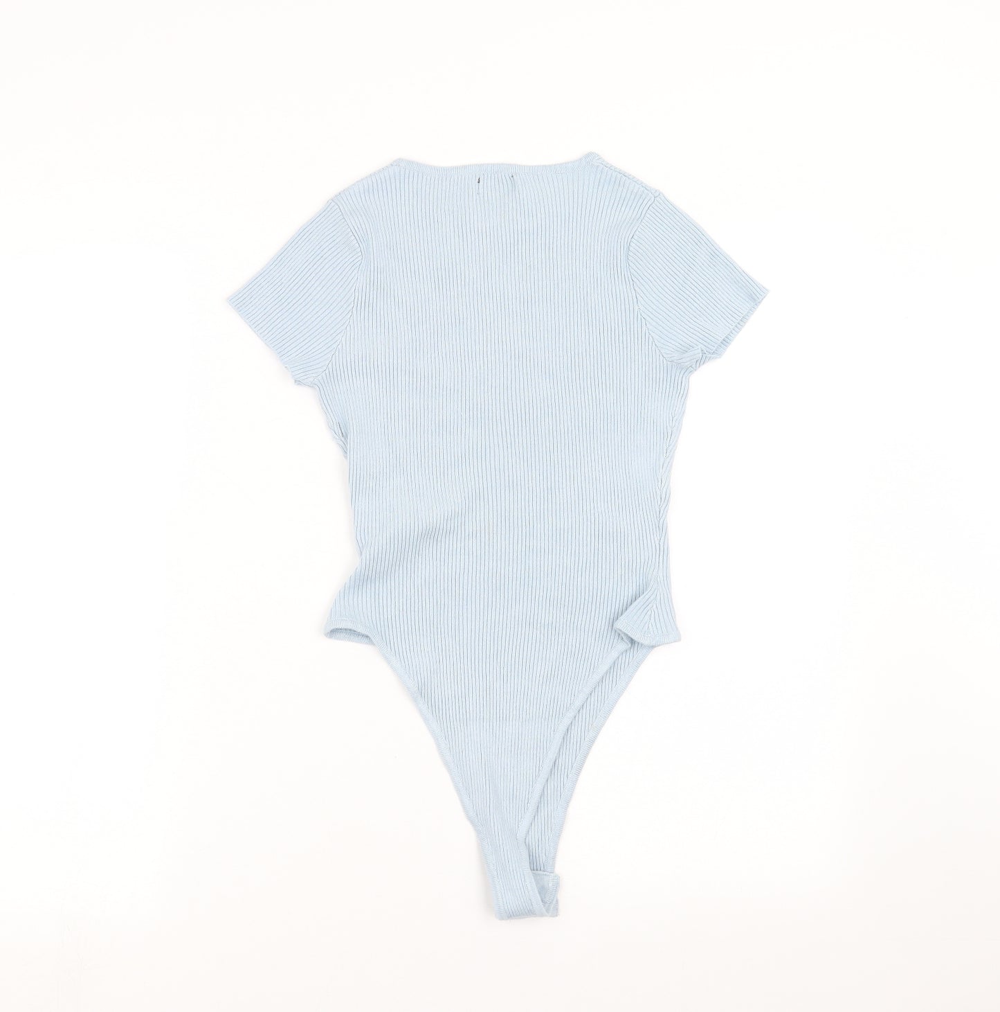 Boohoo Womens Blue   Bodysuit One-Piece Size S