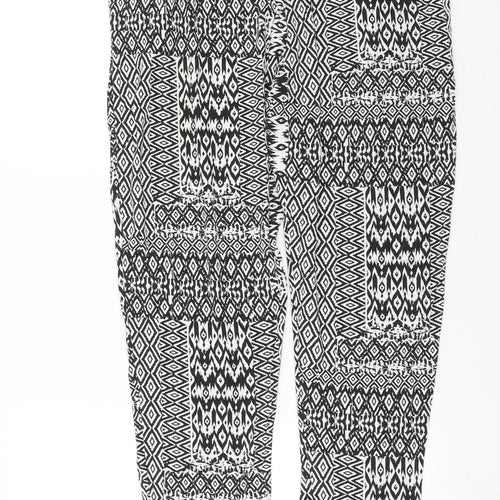 George Womens Black Geometric  Trousers  Size 34 in L29 in