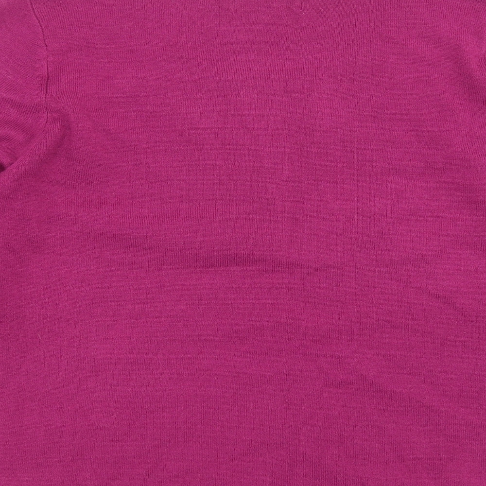 Marks and Spencer Womens Purple  Knit Pullover Jumper Size 16