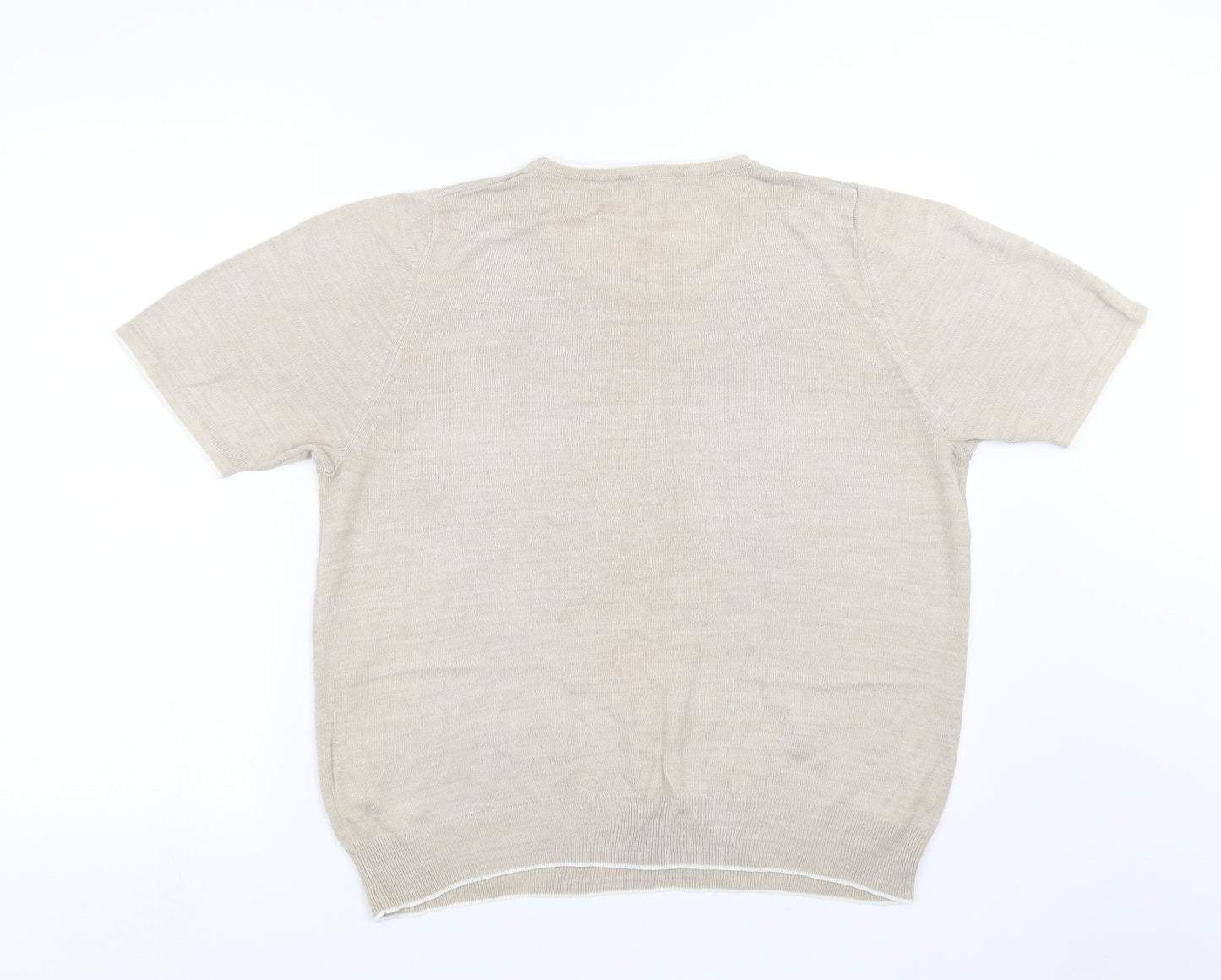 Marks and Spencer Womens Beige  Knit Pullover Jumper Size 16