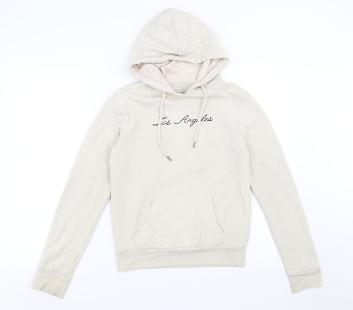 Primark Womens Beige Pullover Hoodie Size 4 - los angeles