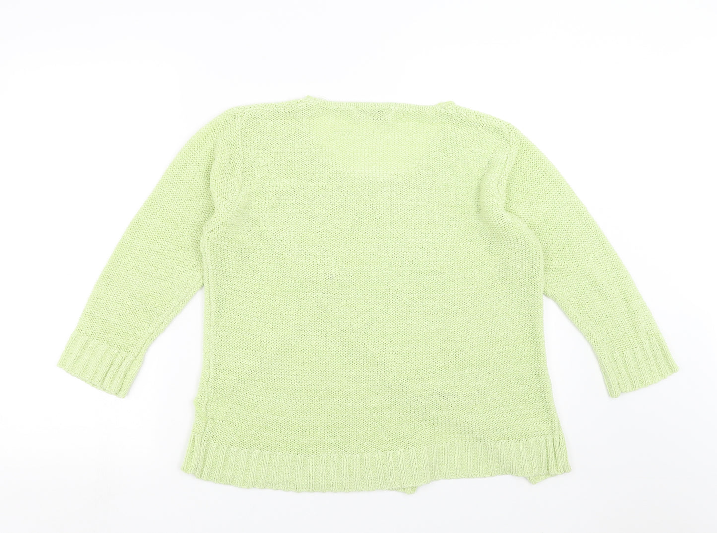 Ann marie Womens Green  Knit Pullover Jumper Size L