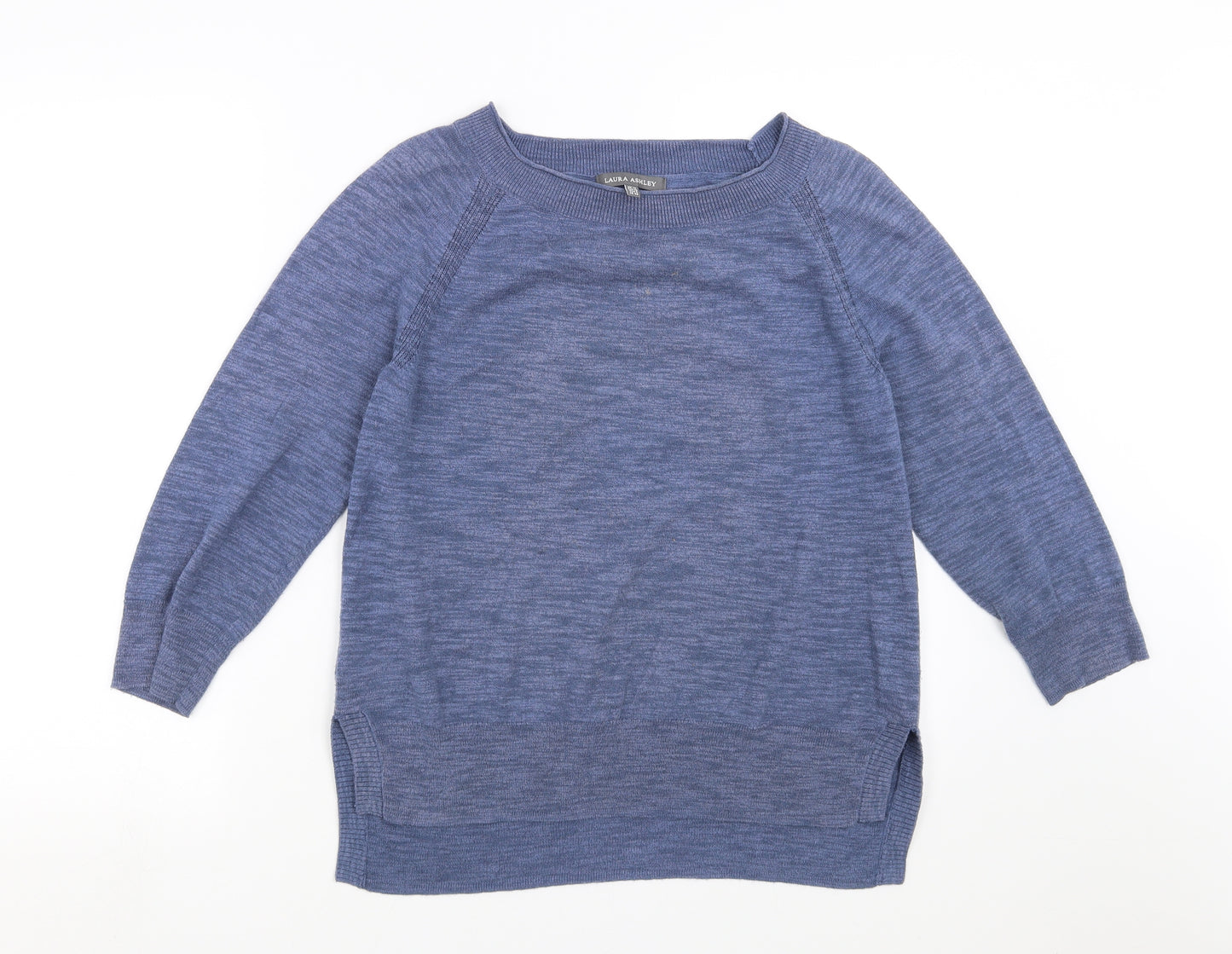 Laura Ashley Womens Blue  Knit Pullover Jumper Size 12