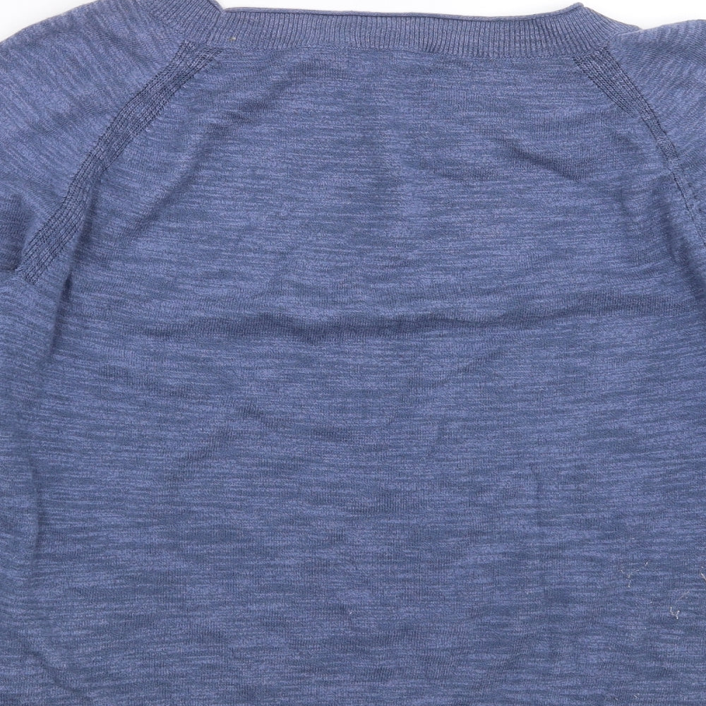Laura Ashley Womens Blue  Knit Pullover Jumper Size 12
