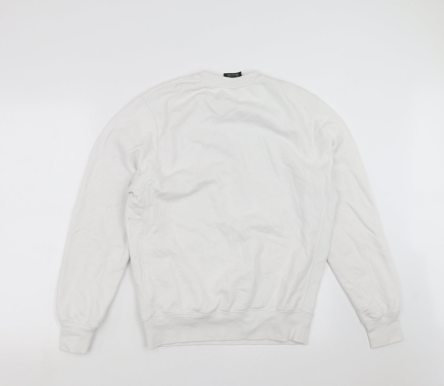 Nike Mens White   Pullover Sweatshirt Size S