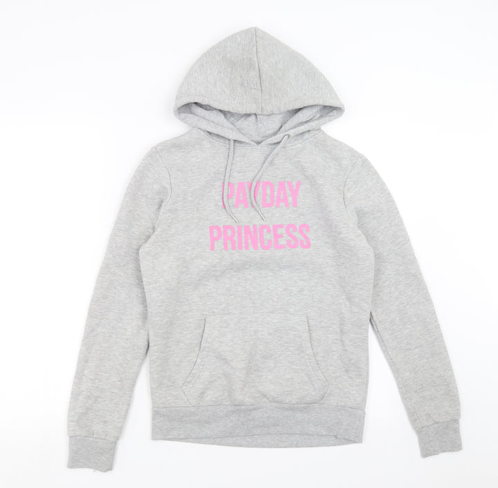 Primark Womens Grey Pullover Hoodie Size 10 - payday princess
