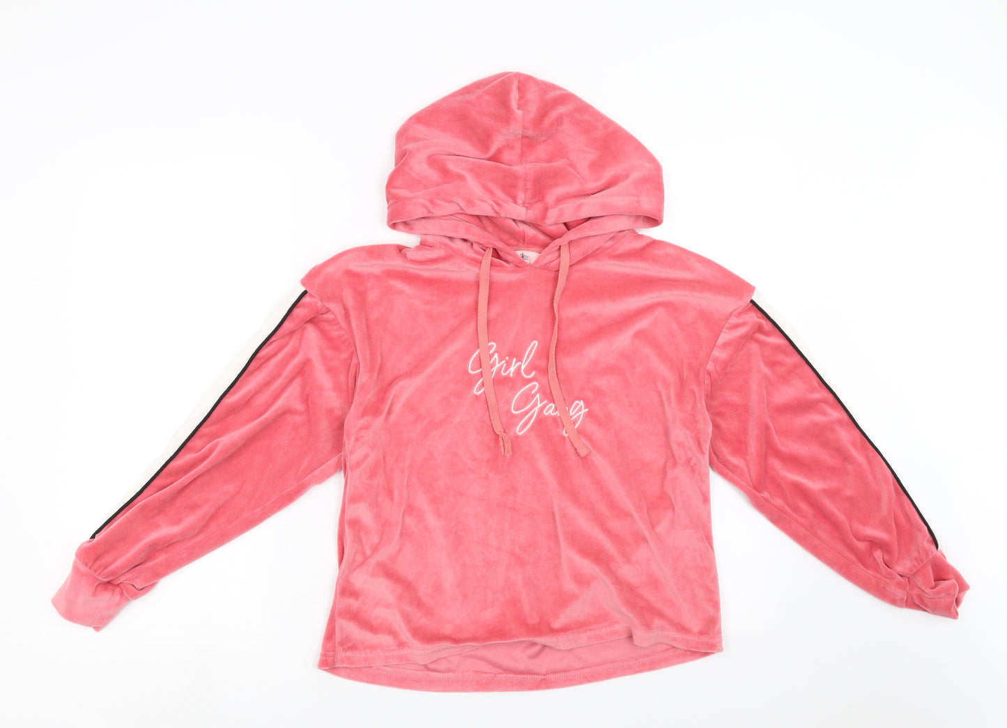 Boux Avenue Womens Pink   Pullover Hoodie Size 12  - girl gang