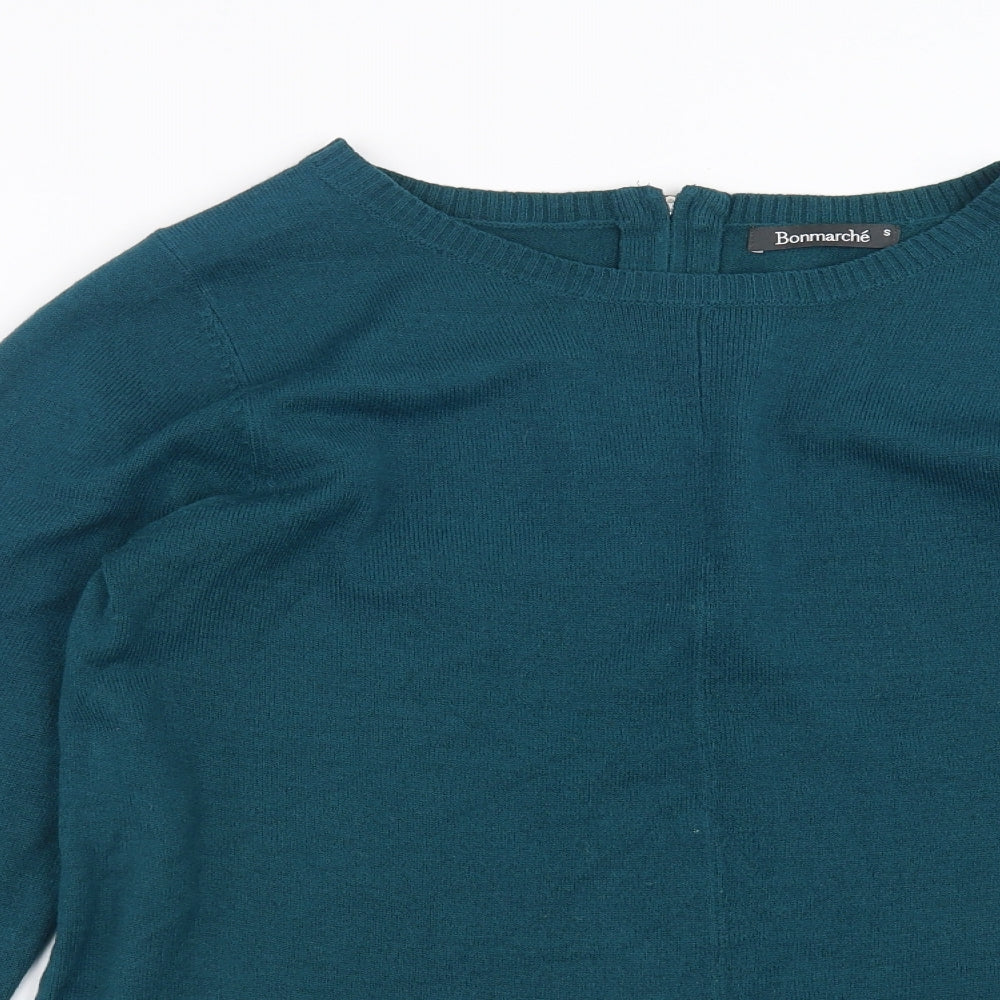 Bonmarché Womens Green  Knit Pullover Jumper Size S
