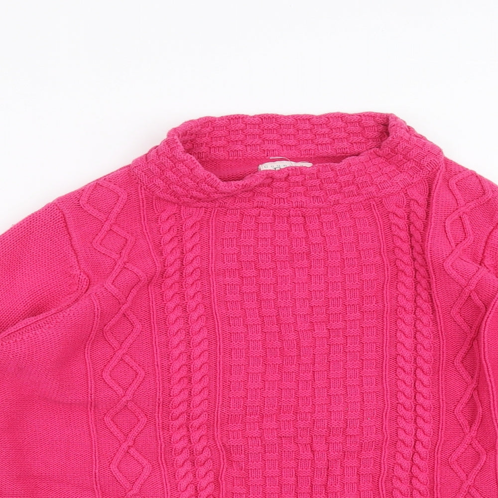 Country Rose Womens Pink Geometric Knit Pullover Jumper Size L