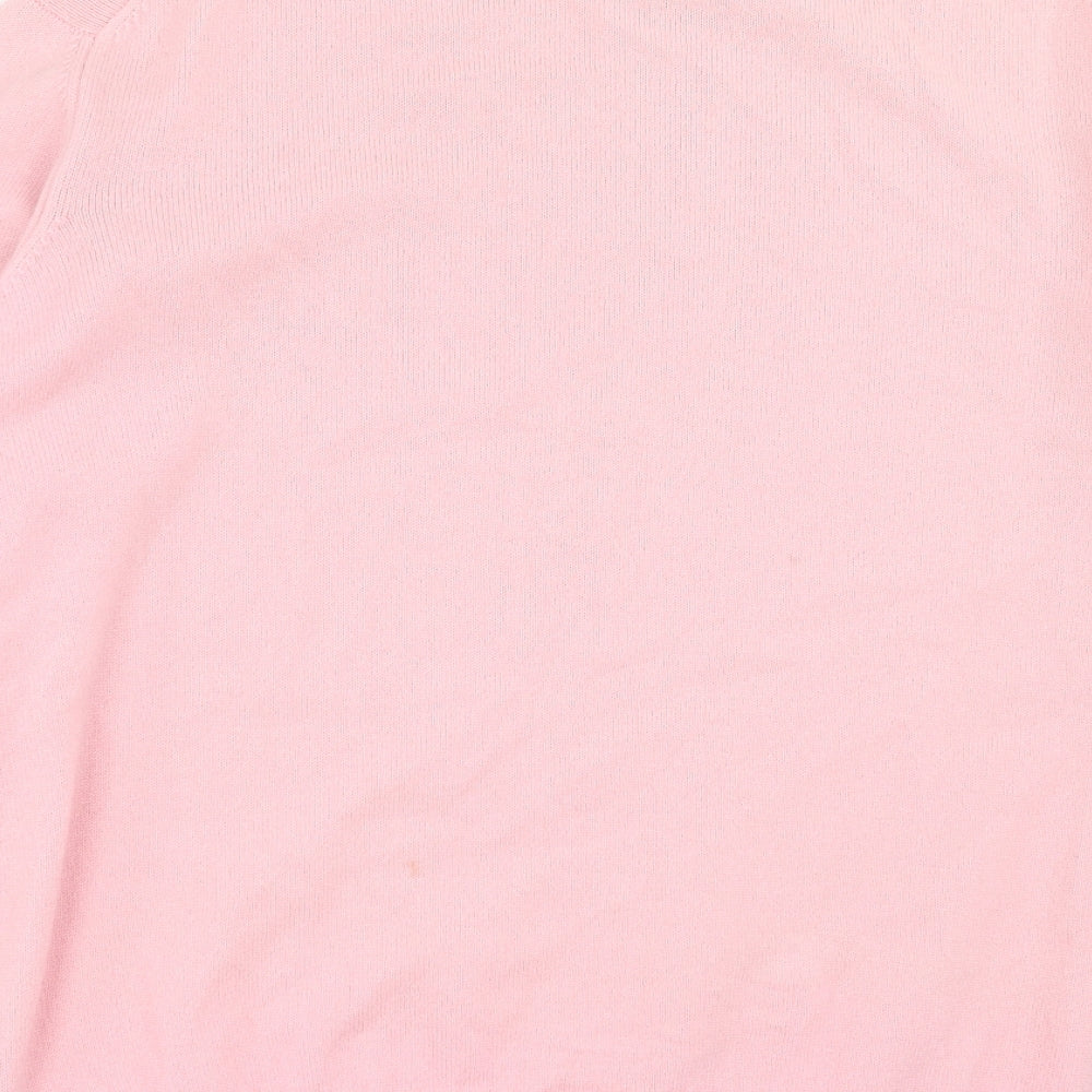kasco Mens Pink  Knit Pullover Jumper Size XL