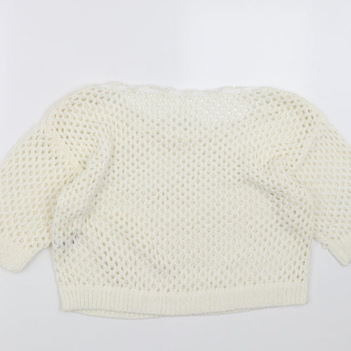F&F Womens Ivory  Knit Pullover Jumper Size 16
