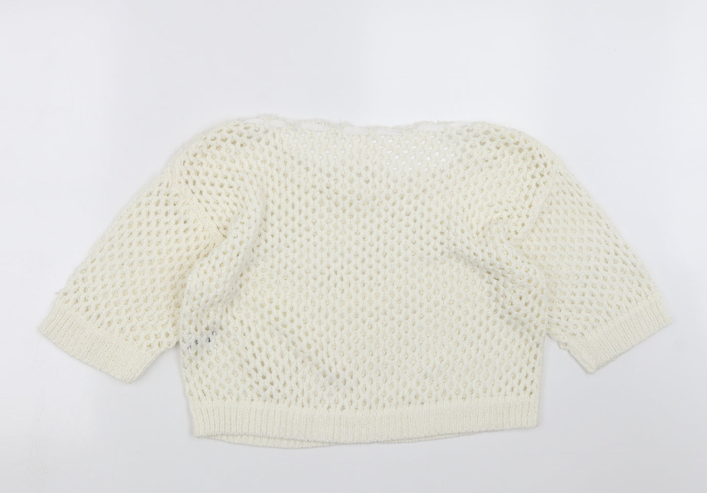 F&F Womens Ivory  Knit Pullover Jumper Size 16