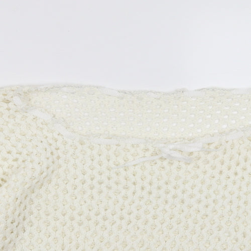 F&F Womens Ivory  Knit Pullover Jumper Size 16