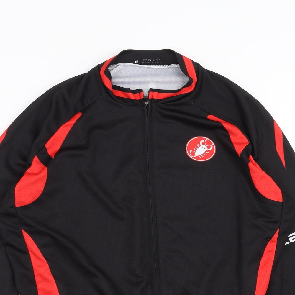 Castelli Mens Black   Jacket  Size XL