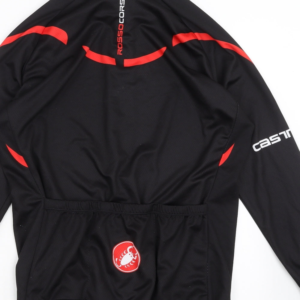 Castelli Mens Black   Jacket  Size XL
