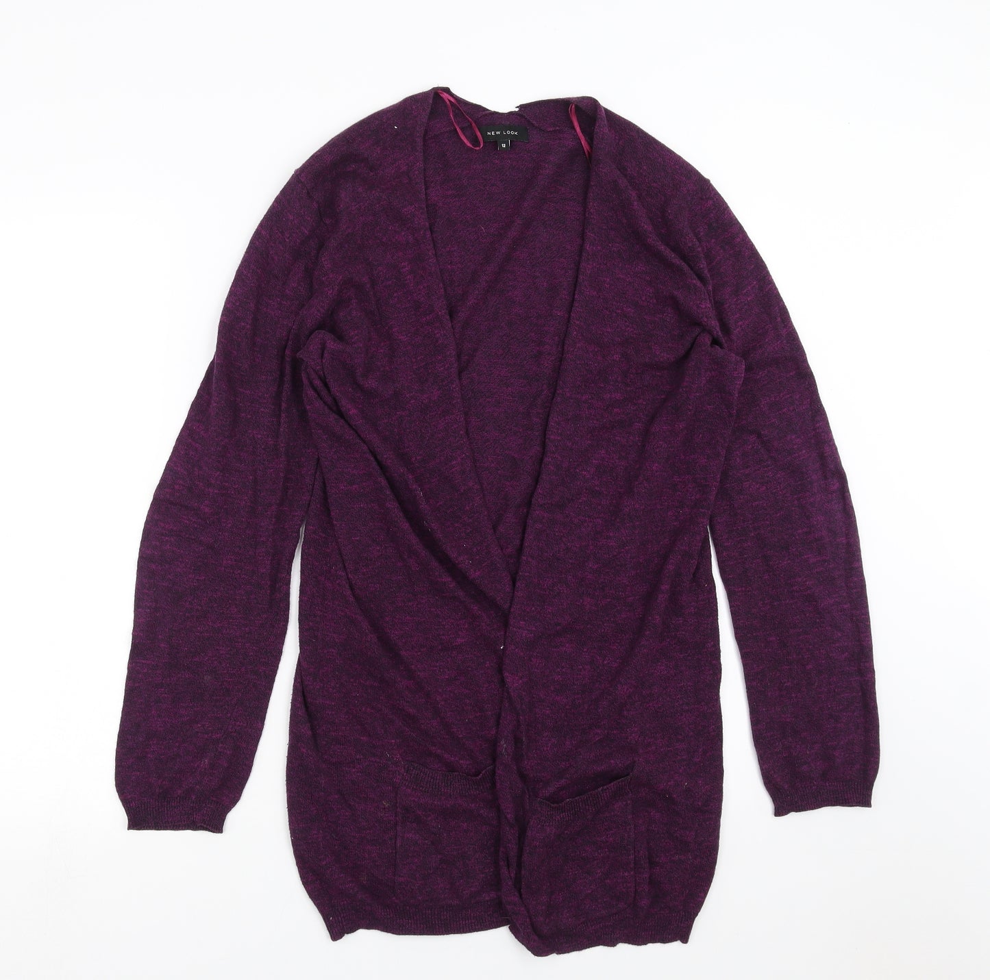 New Look Womens Purple  Knit Cardigan Jumper Size 12