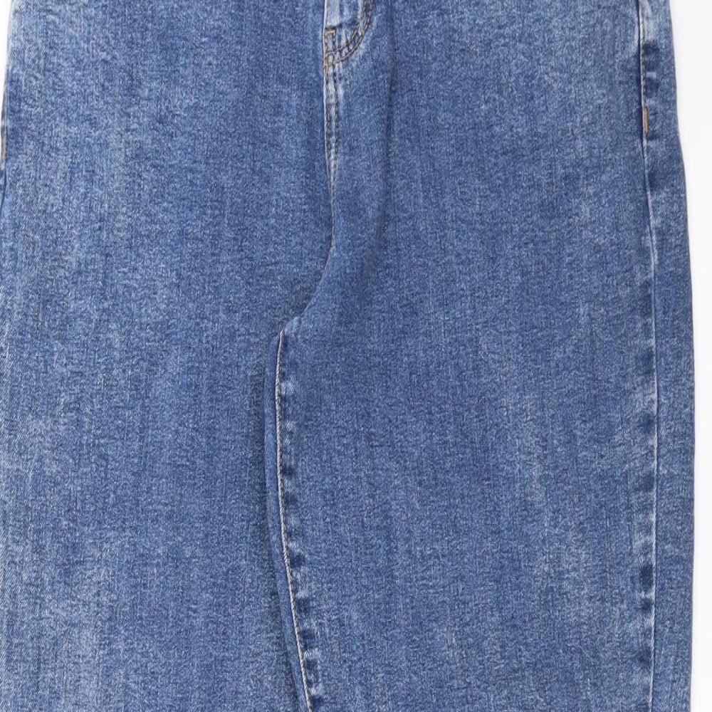 TU Womens Blue  Denim Straight Jeans Size 10 L28 in - Girlfriend Fit