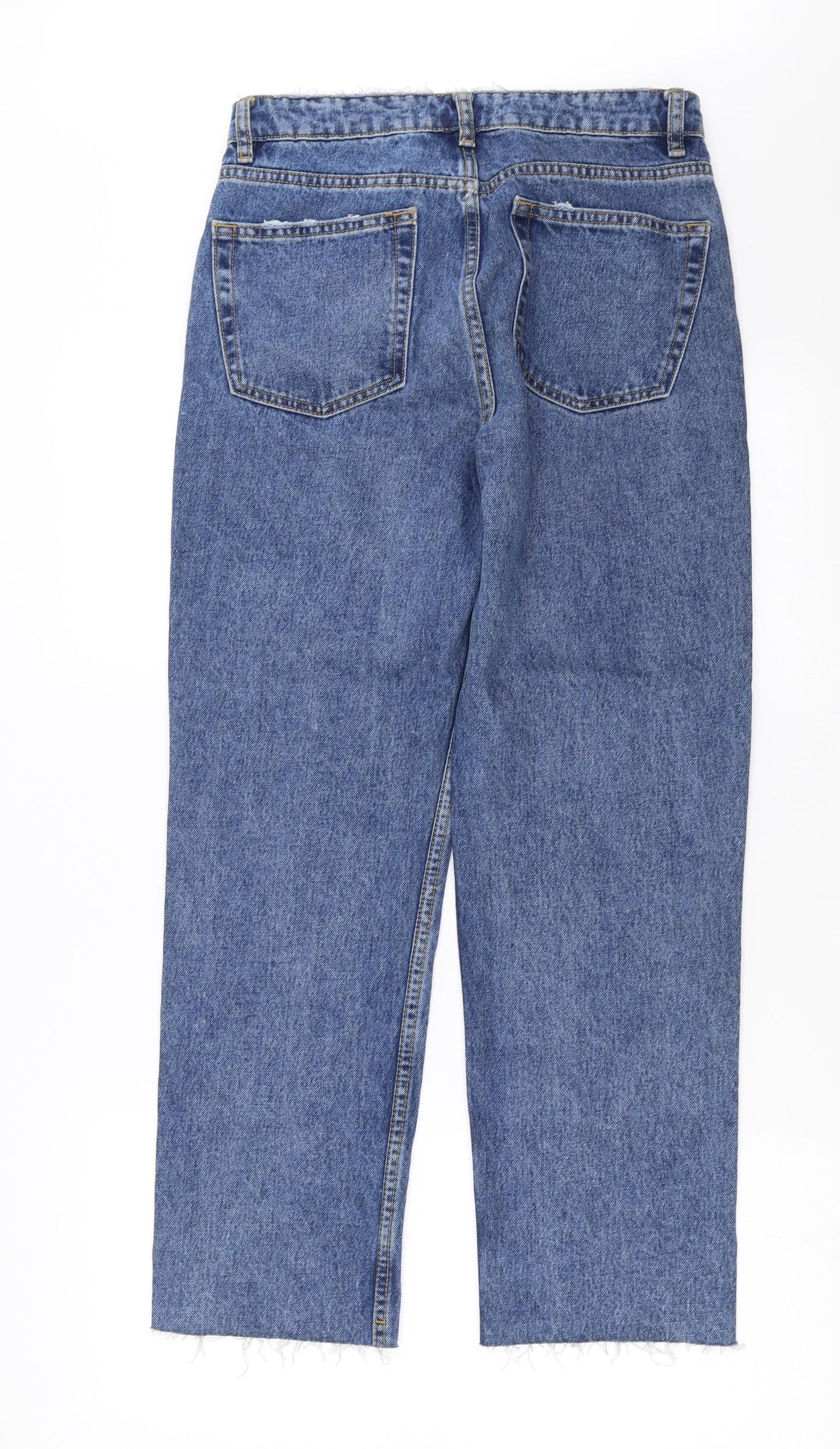 Primark Womens Blue  Denim Cropped Jeans Size 10 L26 in