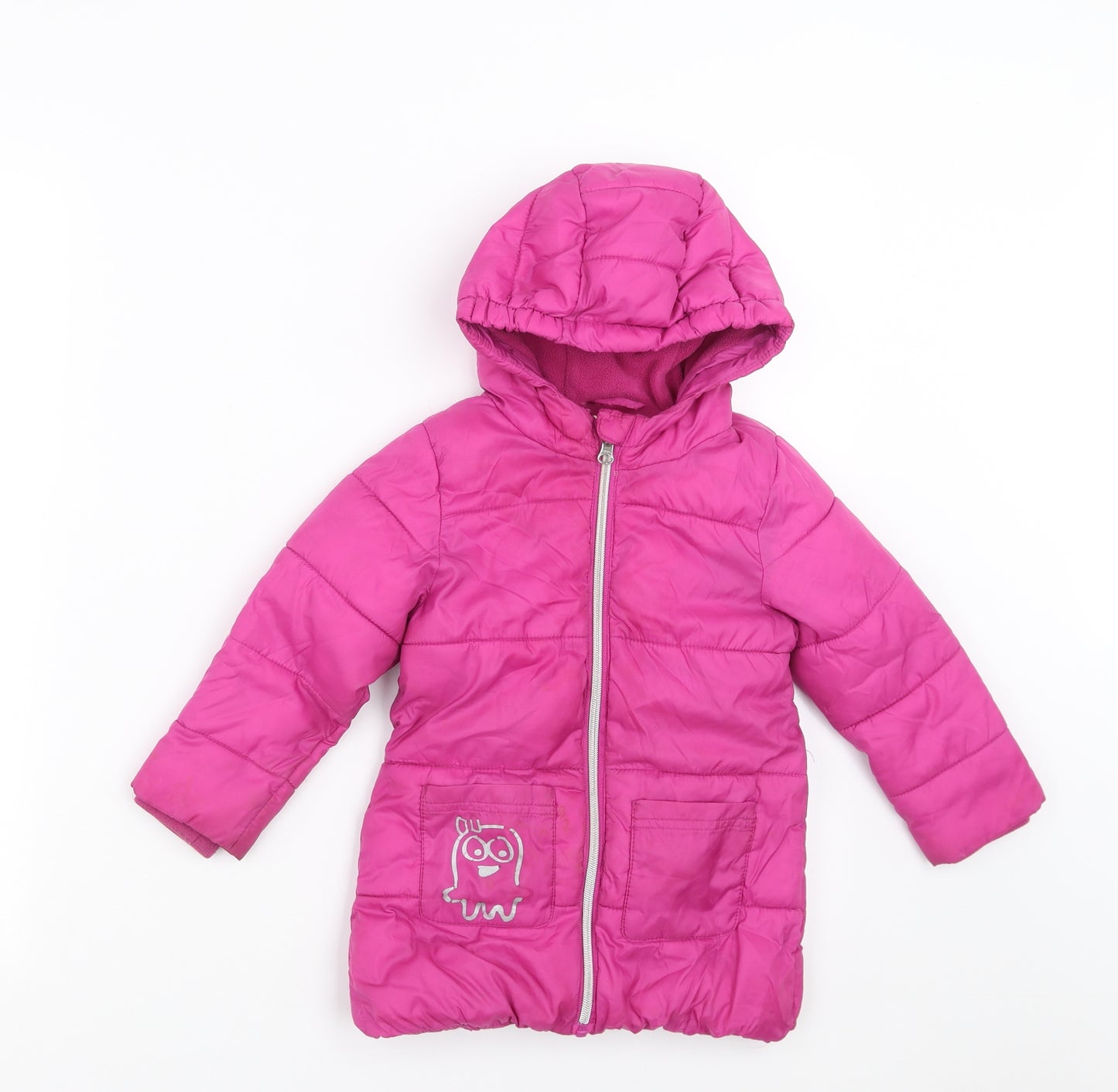 Lily&Dan Girls Purple   Puffer Jacket Jacket Size 18-24 Months  - 1-2 Years