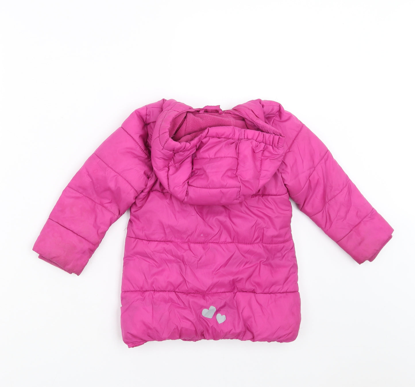 Lily&Dan Girls Purple   Puffer Jacket Jacket Size 18-24 Months  - 1-2 Years