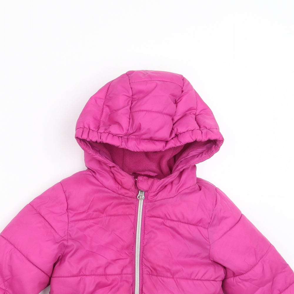 Lily&Dan Girls Purple   Puffer Jacket Jacket Size 18-24 Months  - 1-2 Years