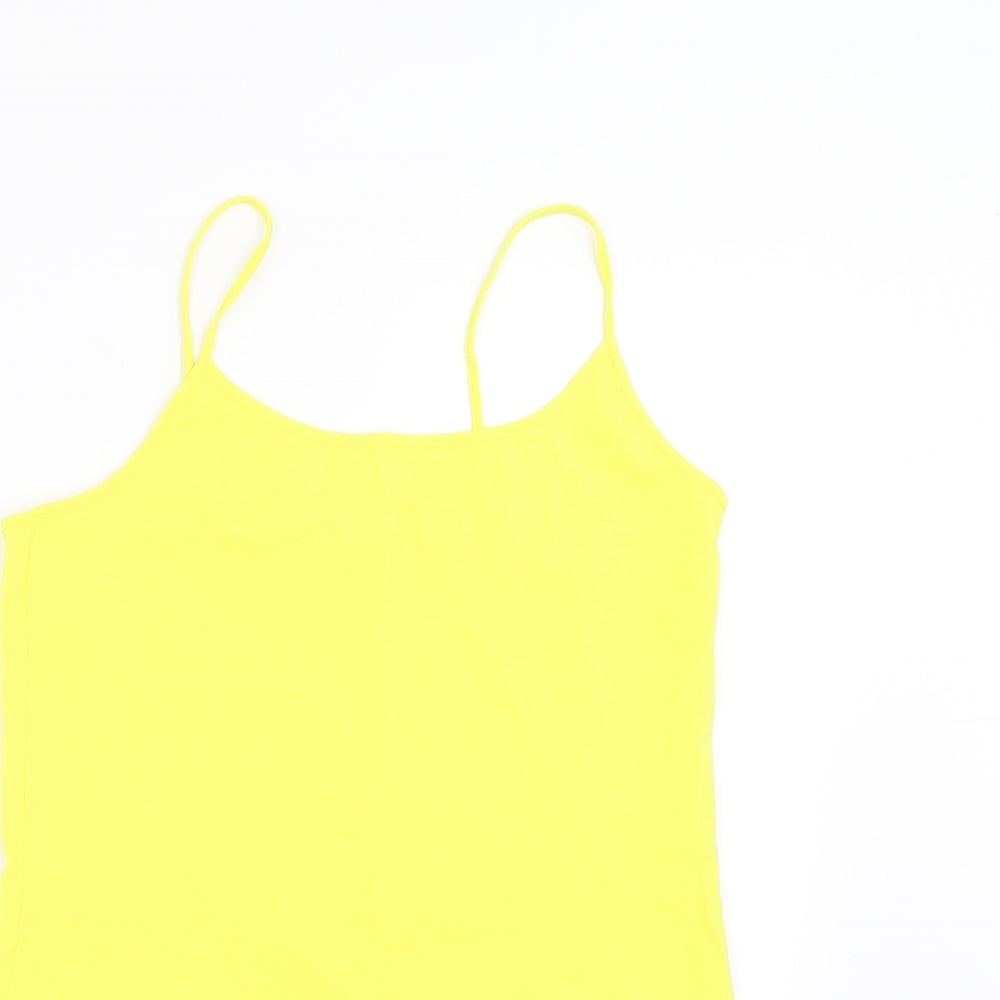 Evie Womens Yellow   Camisole T-Shirt Size 16