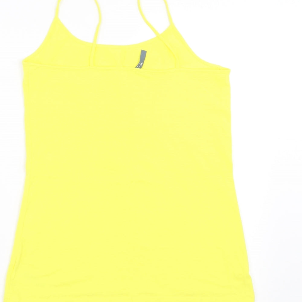 Evie Womens Yellow   Camisole T-Shirt Size 16