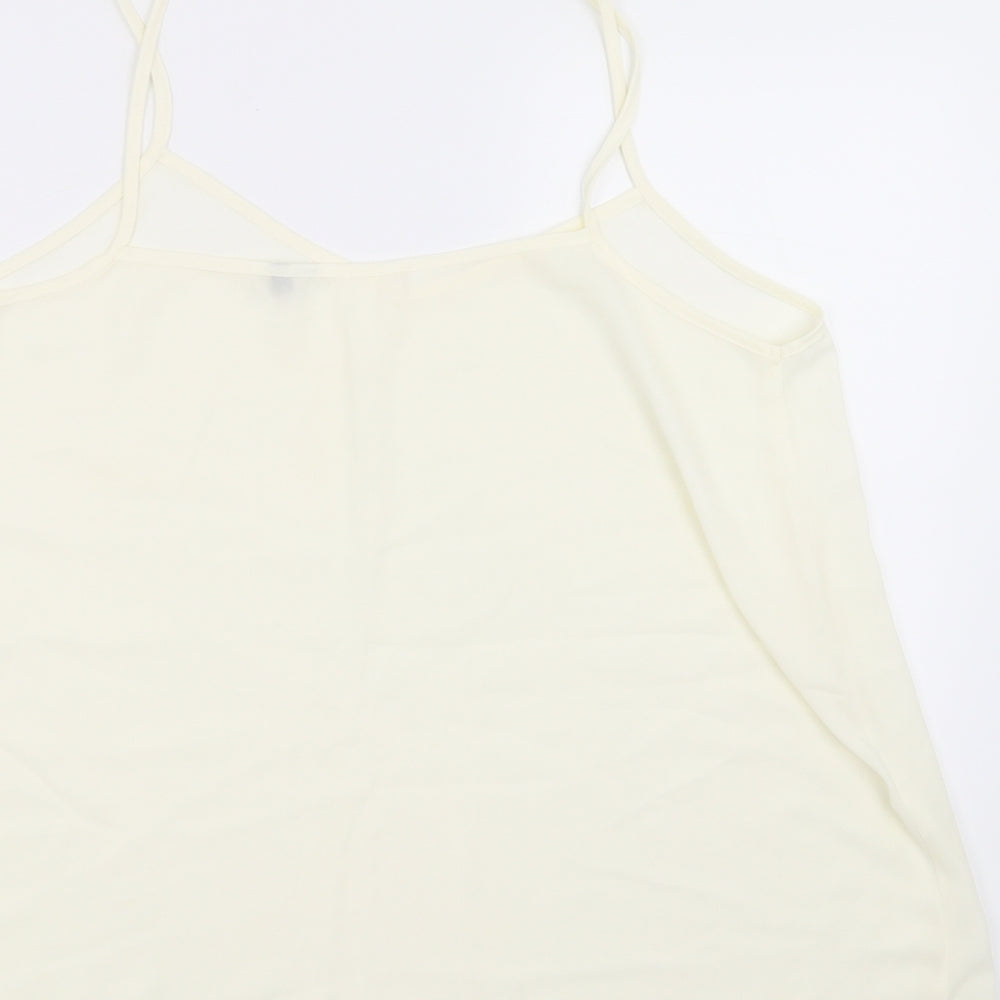 Preworn Womens Ivory   Camisole Blouse Size 16