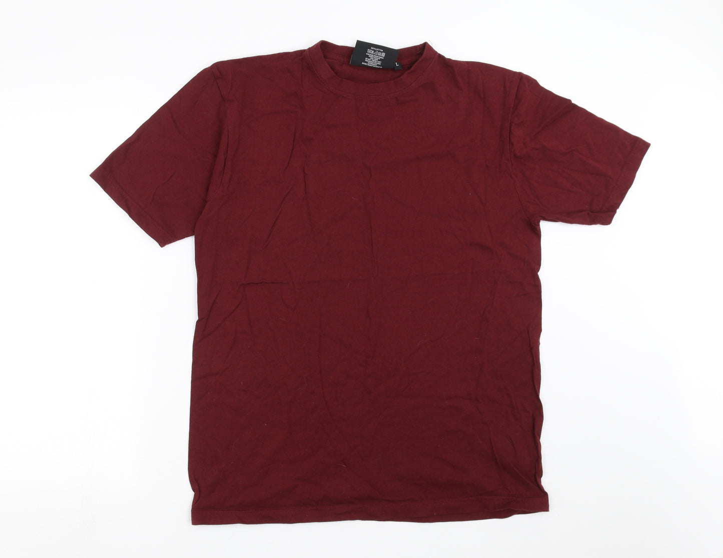Carabou Mens Red    T-Shirt Size L  - burgundy