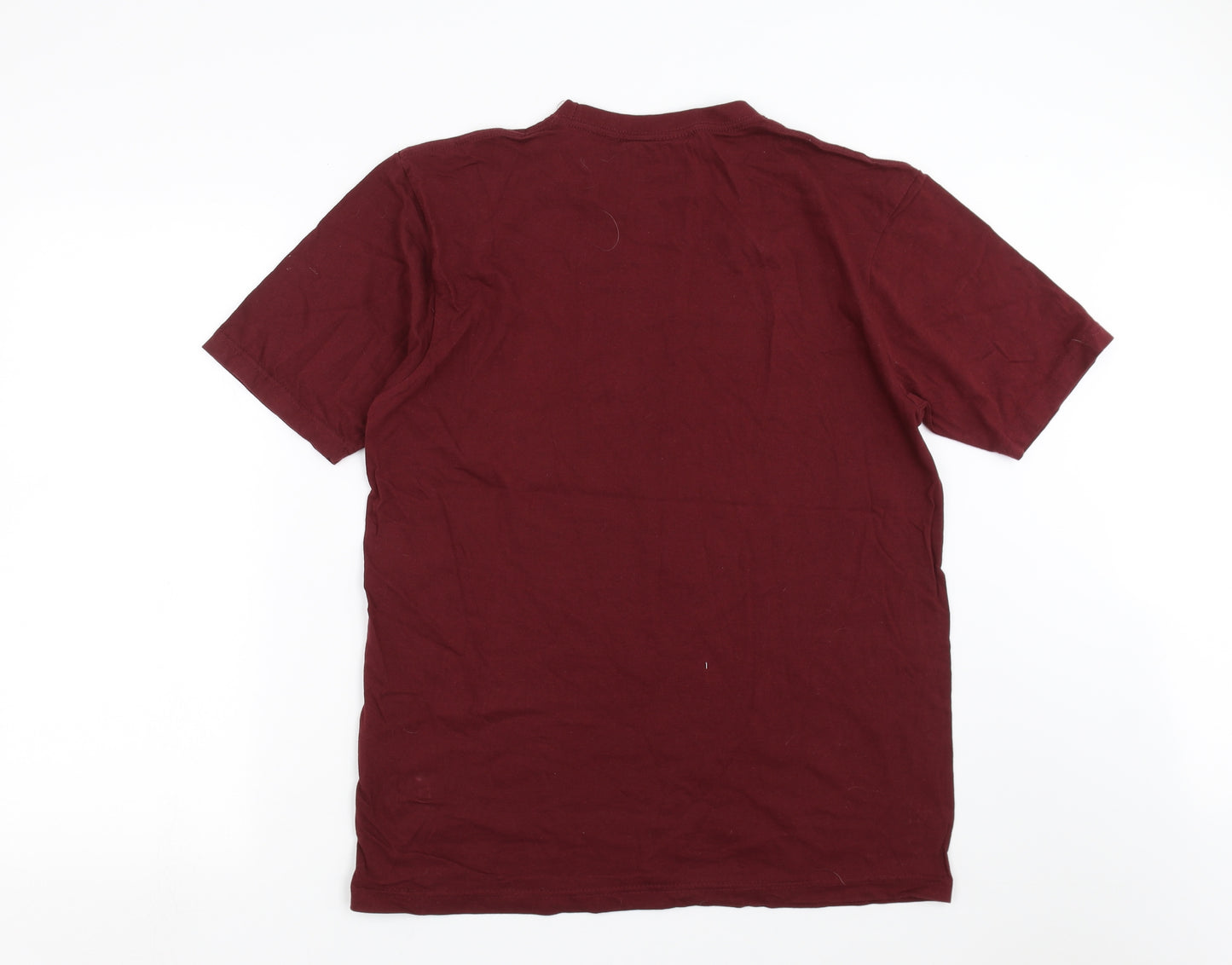 Carabou Mens Red    T-Shirt Size L  - burgundy
