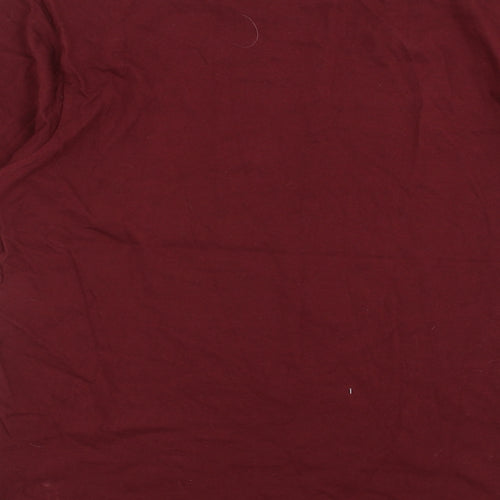 Carabou Mens Red    T-Shirt Size L  - burgundy