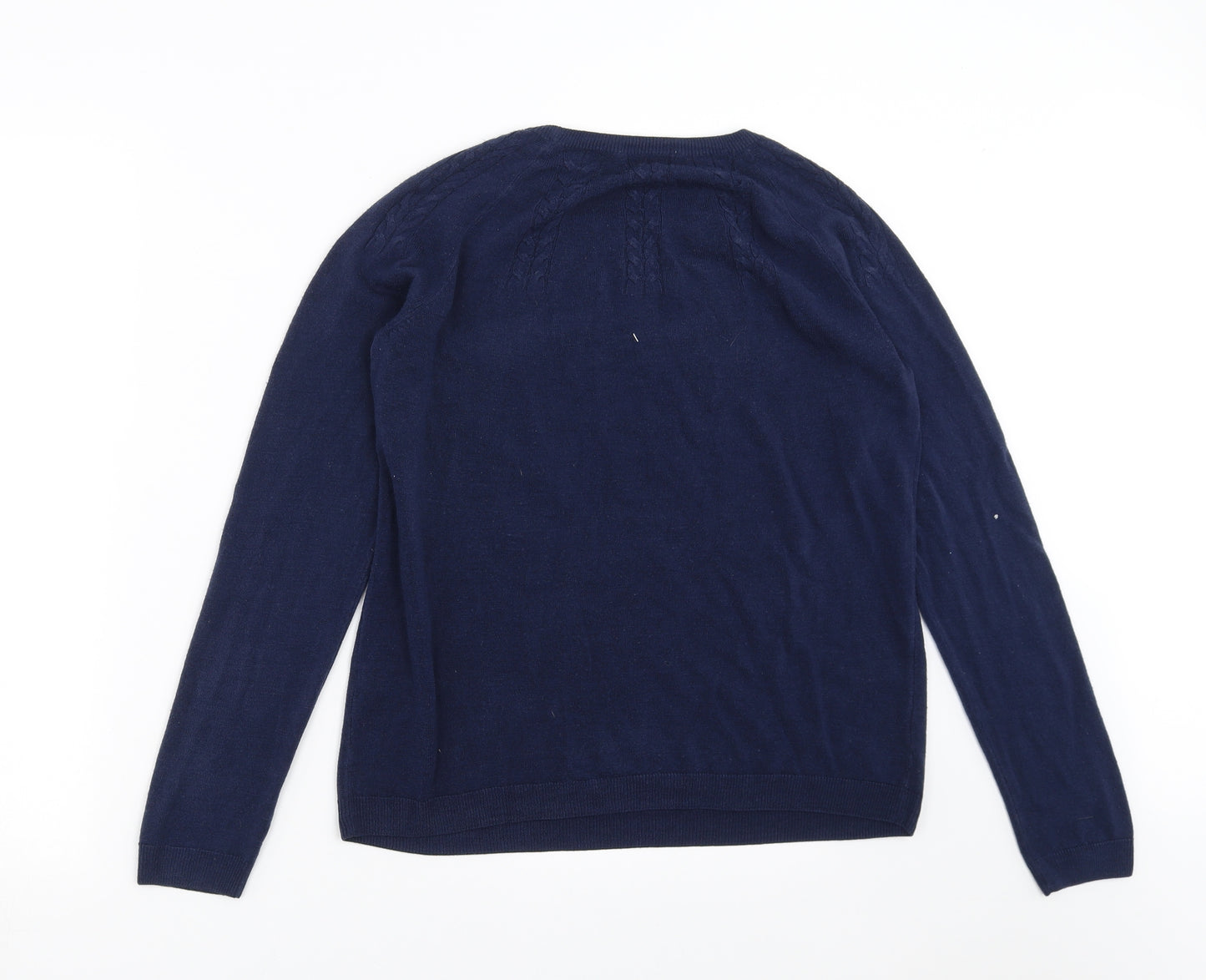 TU Womens Blue  Knit Pullover Jumper Size 14