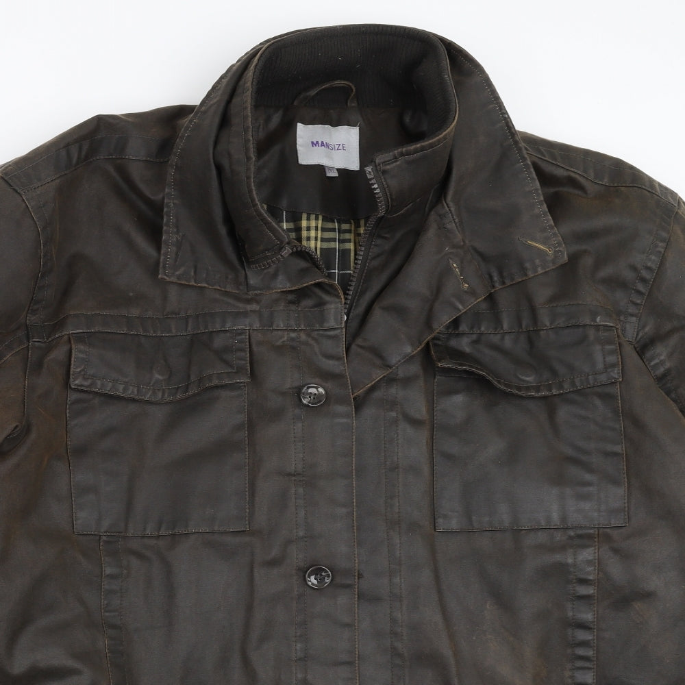 MANSIZE Mens Brown   Jacket  Size 2XL