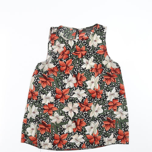 Primark Womens Black Floral  Basic Blouse Size 12