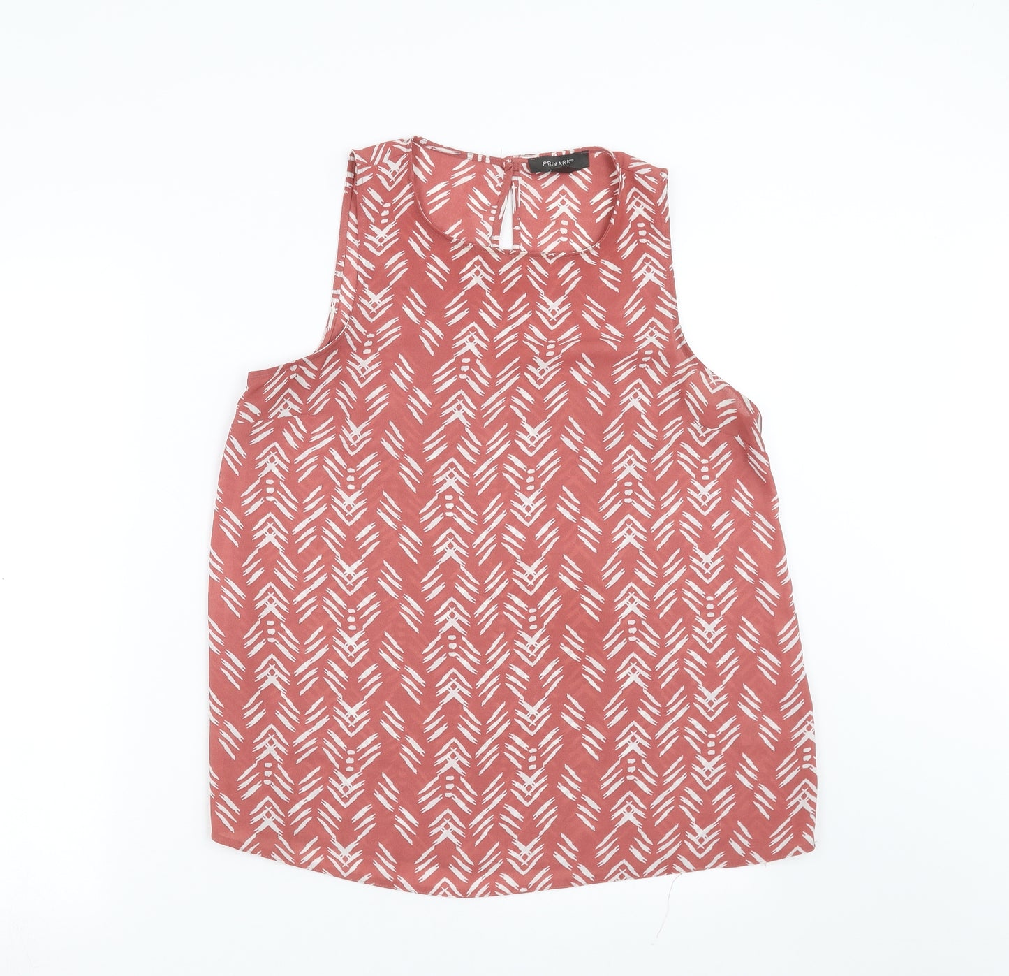 Primark Womens Pink Geometric  Basic Blouse Size 12