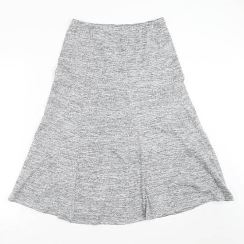 M&Co Womens Grey   A-Line Skirt Size 10