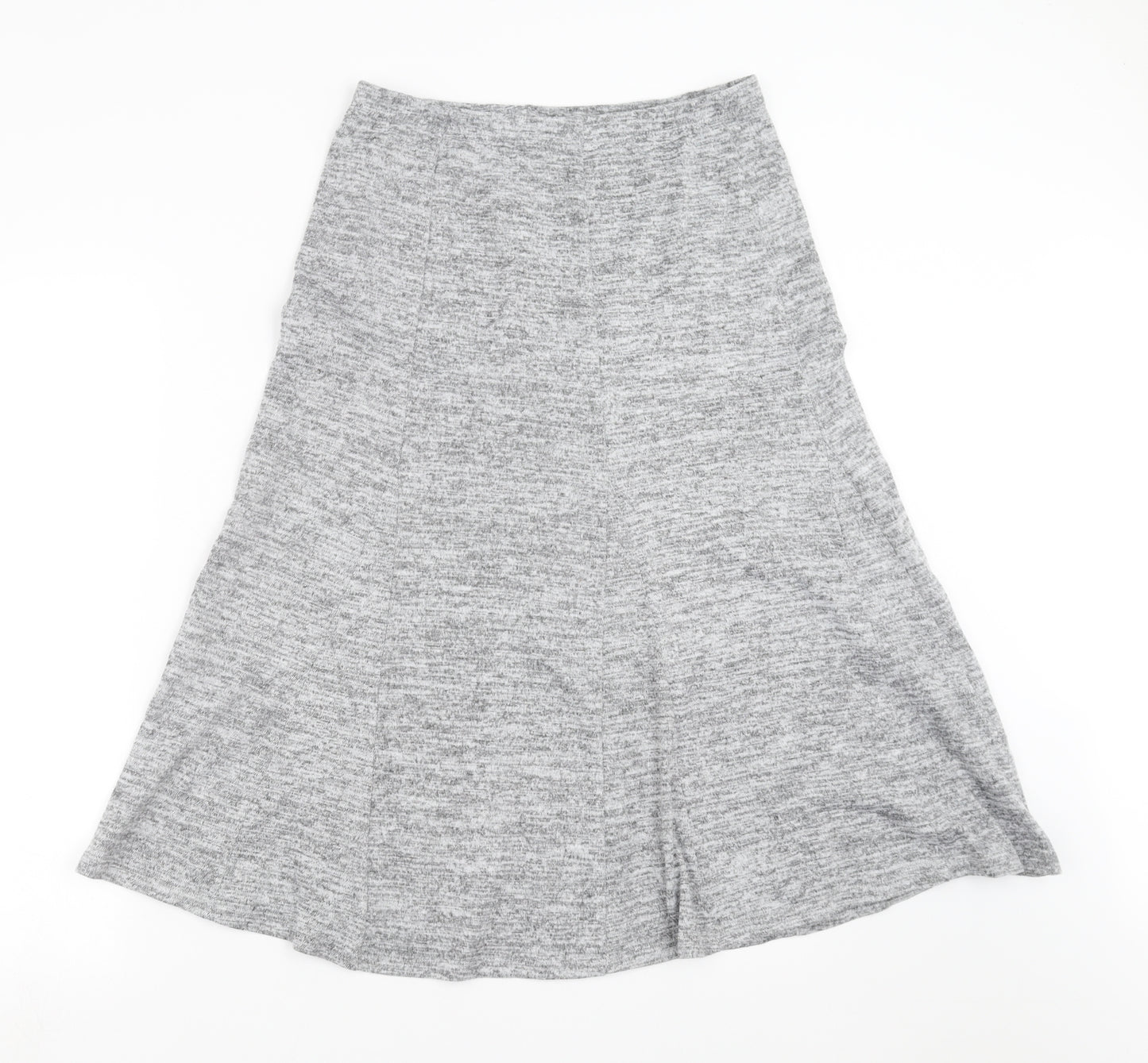 M&Co Womens Grey   A-Line Skirt Size 10