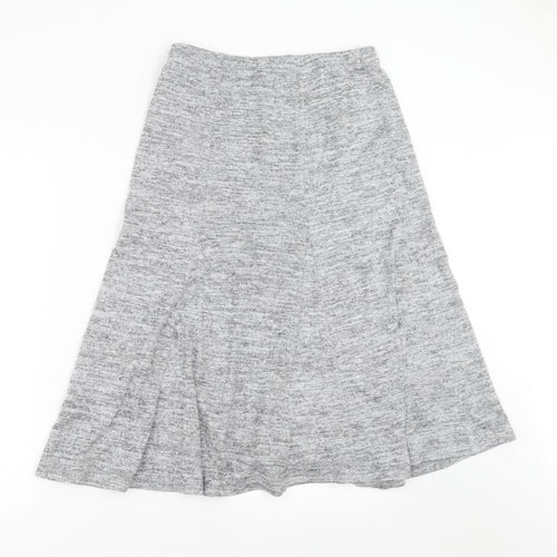 M&Co Womens Grey   A-Line Skirt Size 10