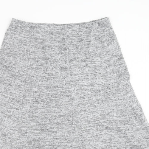 M&Co Womens Grey   A-Line Skirt Size 10
