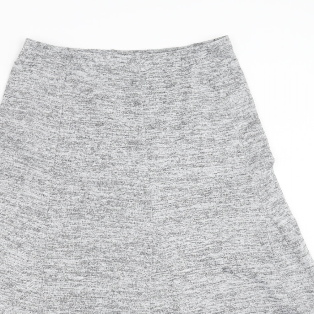 M&Co Womens Grey   A-Line Skirt Size 10