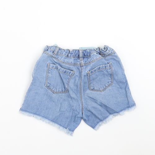NEXT Girls Blue  Denim Hot Pants Shorts Size 10 Years - BUTTERFLIES
