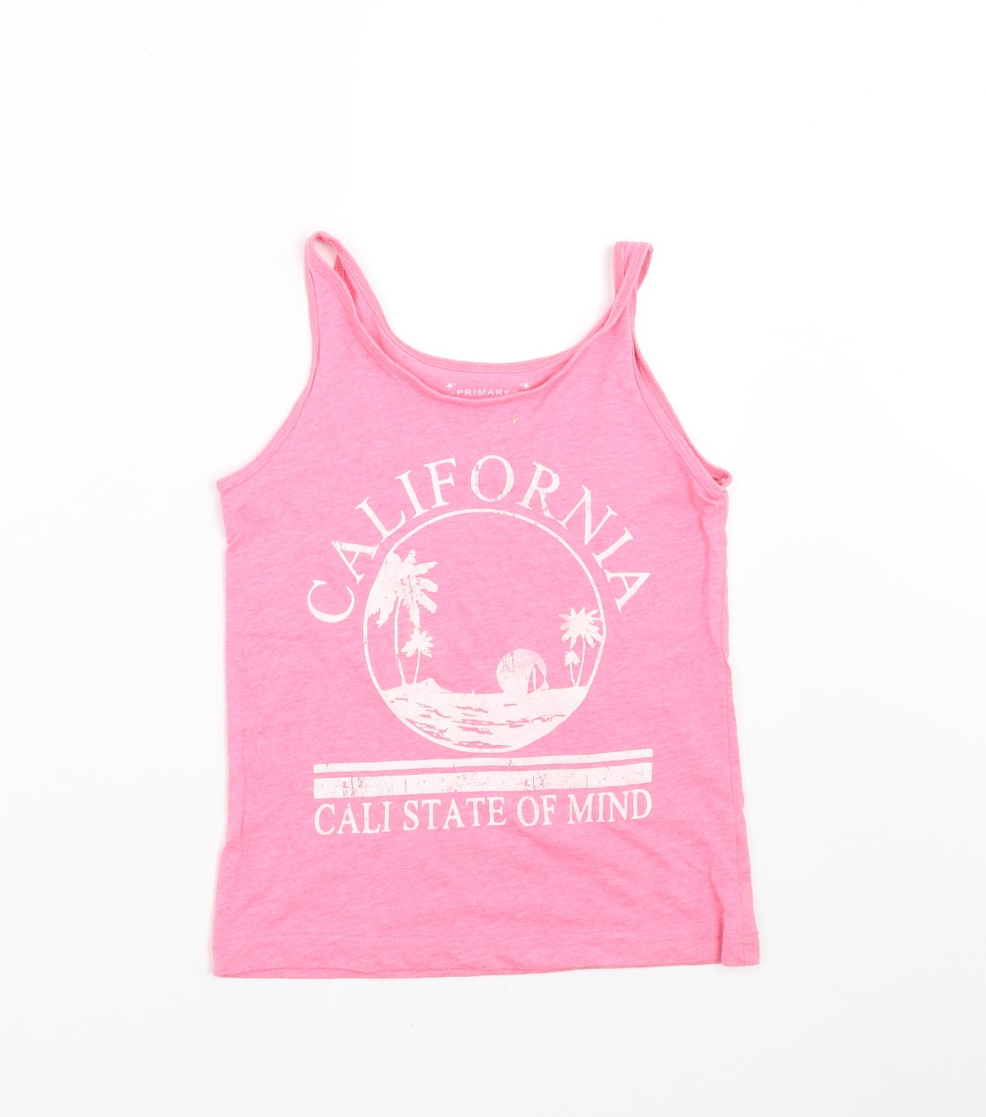 Primark Girls Pink   Basic Tank Size 9-10 Years  - california