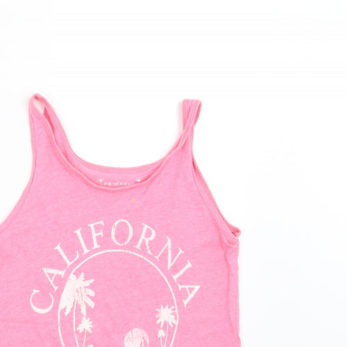 Primark Girls Pink   Basic Tank Size 9-10 Years  - california
