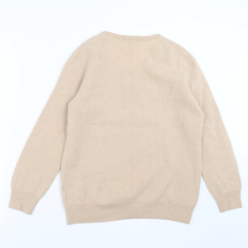 Marks and Spencer Womens Beige  Knit Pullover Jumper Size 16