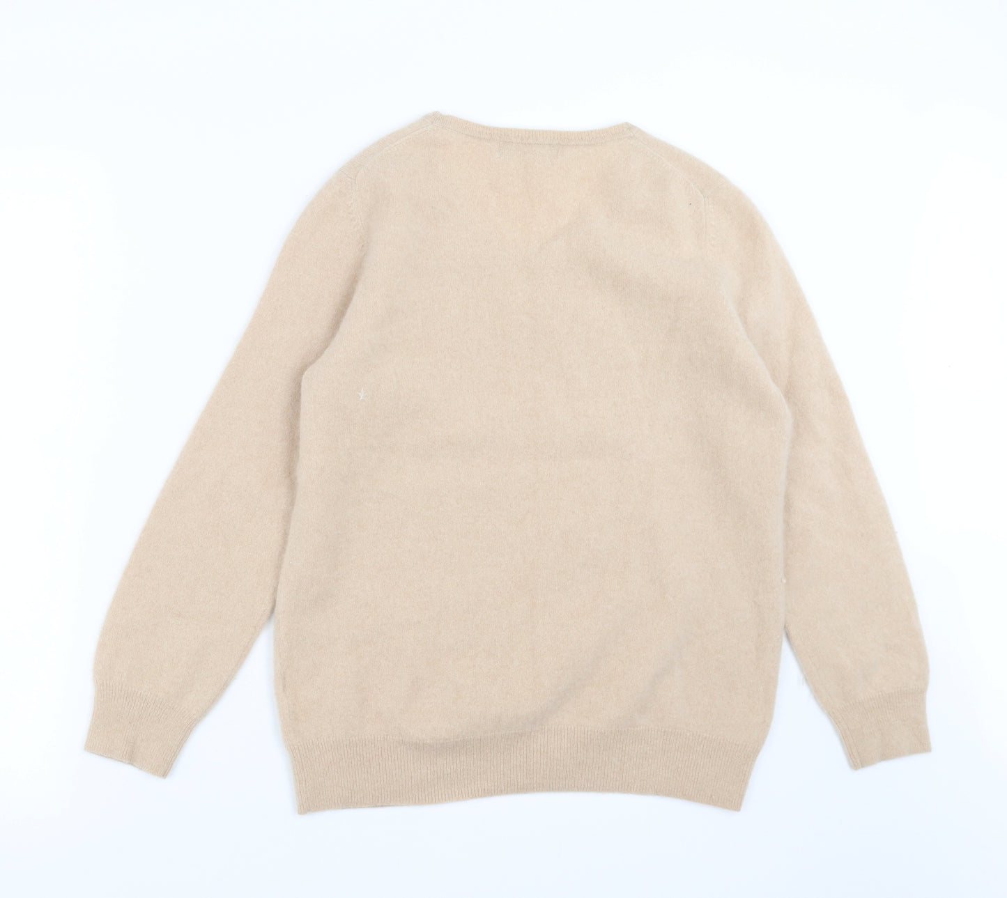 Marks and Spencer Womens Beige  Knit Pullover Jumper Size 16